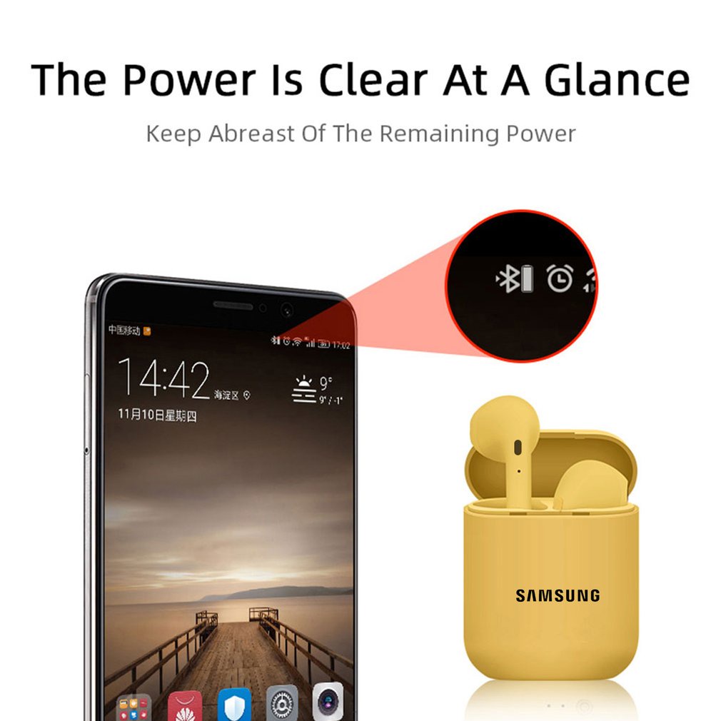 PK Wireless 5.0 Earphones In-ear Touch Control Noise Reduction Stereo Earbuds