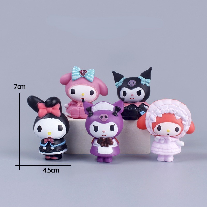 Set 6 Mô Hình Mô Phỏng Nhân Vật Hoạt Hình sanrio pochacco Dễ Thương