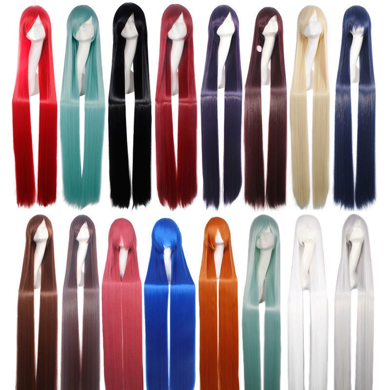 Tóc Giả Thẳng Dài 120 150cm Nhiều Màu Sắc Dùng Hóa Trang Nhân Vật anime