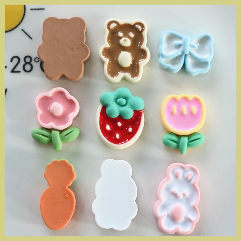 Hoạt Hình Kẹp Tóc Hình Thỏ Dễ Thương Bằng Nhựa resin Thân Thiện Với Môi Trường diy