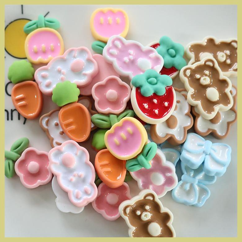 Hoạt Hình Kẹp Tóc Hình Thỏ Dễ Thương Bằng Nhựa resin Thân Thiện Với Môi Trường diy