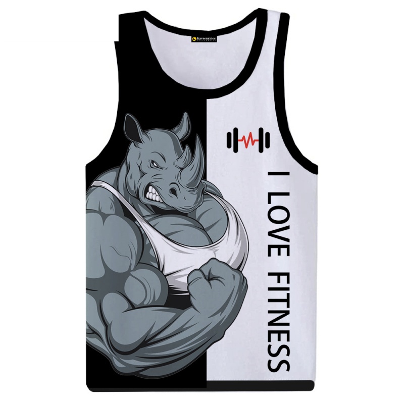 Áo Thun Ba Lỗ In Hình Gấu Nâu Hoạt Hình 3d Phong Cách harajuku Dành Cho Nam