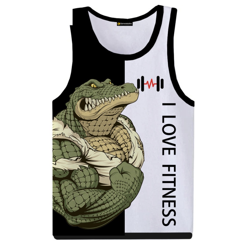 Áo Thun Ba Lỗ In Hình Gấu Nâu Hoạt Hình 3d Phong Cách harajuku Dành Cho Nam