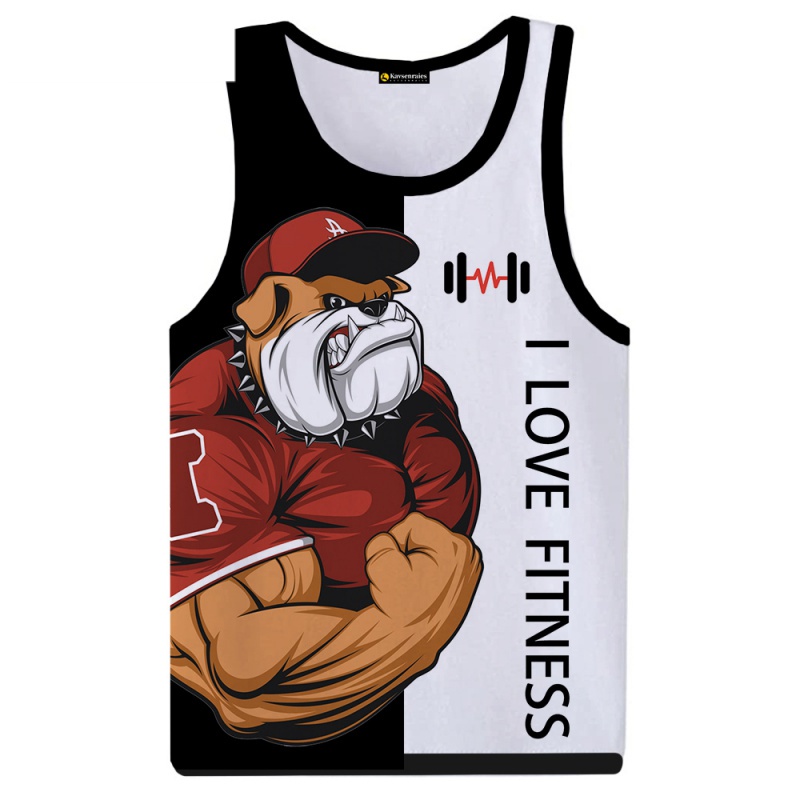 Áo Thun Ba Lỗ In Hình Gấu Nâu Hoạt Hình 3d Phong Cách harajuku Dành Cho Nam