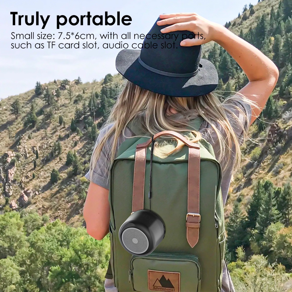 Loa bluetooth goojodoq Rgb không dây có đèn led cho máy tính laptop