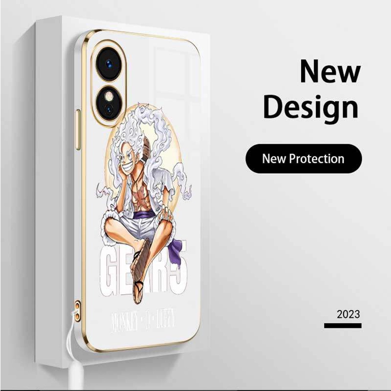Ốp Điện Thoại Silicon Mềm Bảo Vệ camera Hình Nhân Vật nika luffy Cho oppo a78 5g a98 5g oppo reno 8t 4g 5g