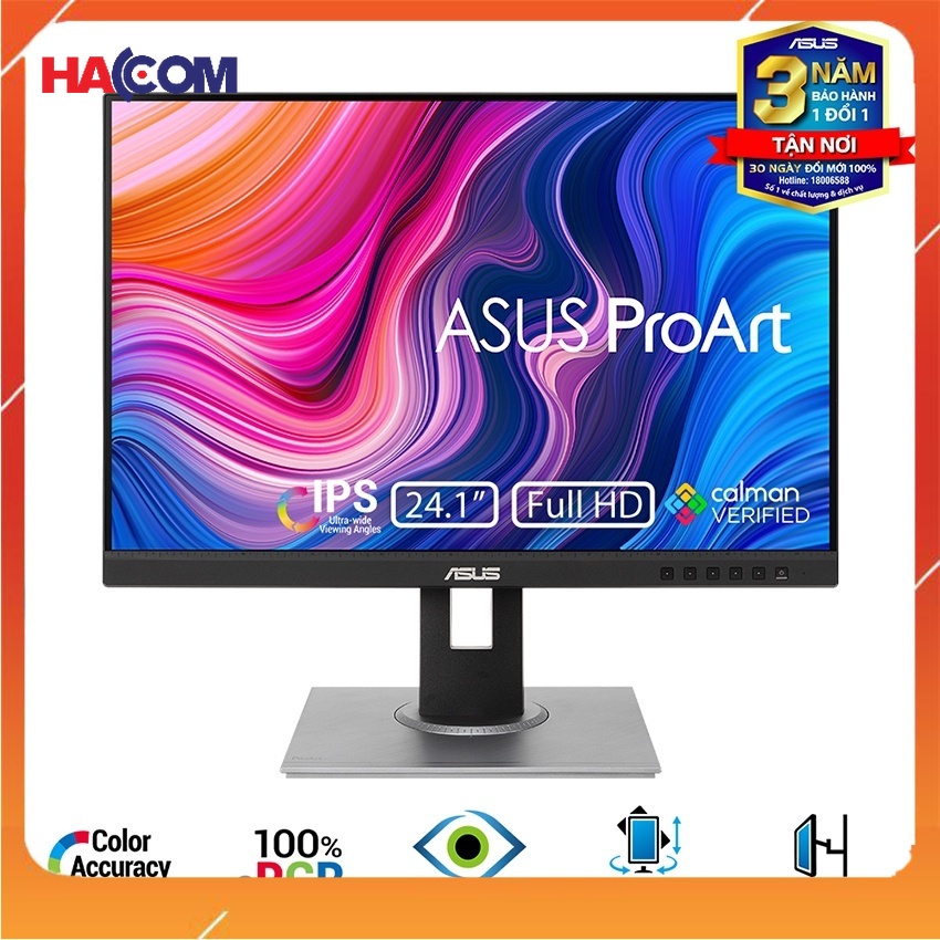 Màn hình Asus ProArt PA248QV (24inch/WUXGA/IPS/75Hz/5ms/300nits/HDMI+DP+DSub+Audio+USB)