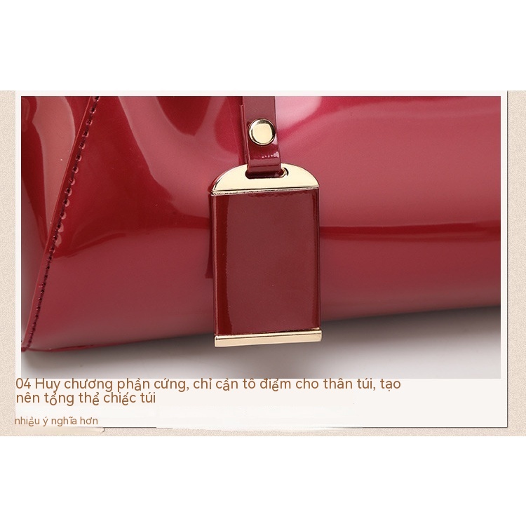 Túi Xách Đeo Chéo Vai Bằng Da Bóng Thời Trang Dành Cho Nữ