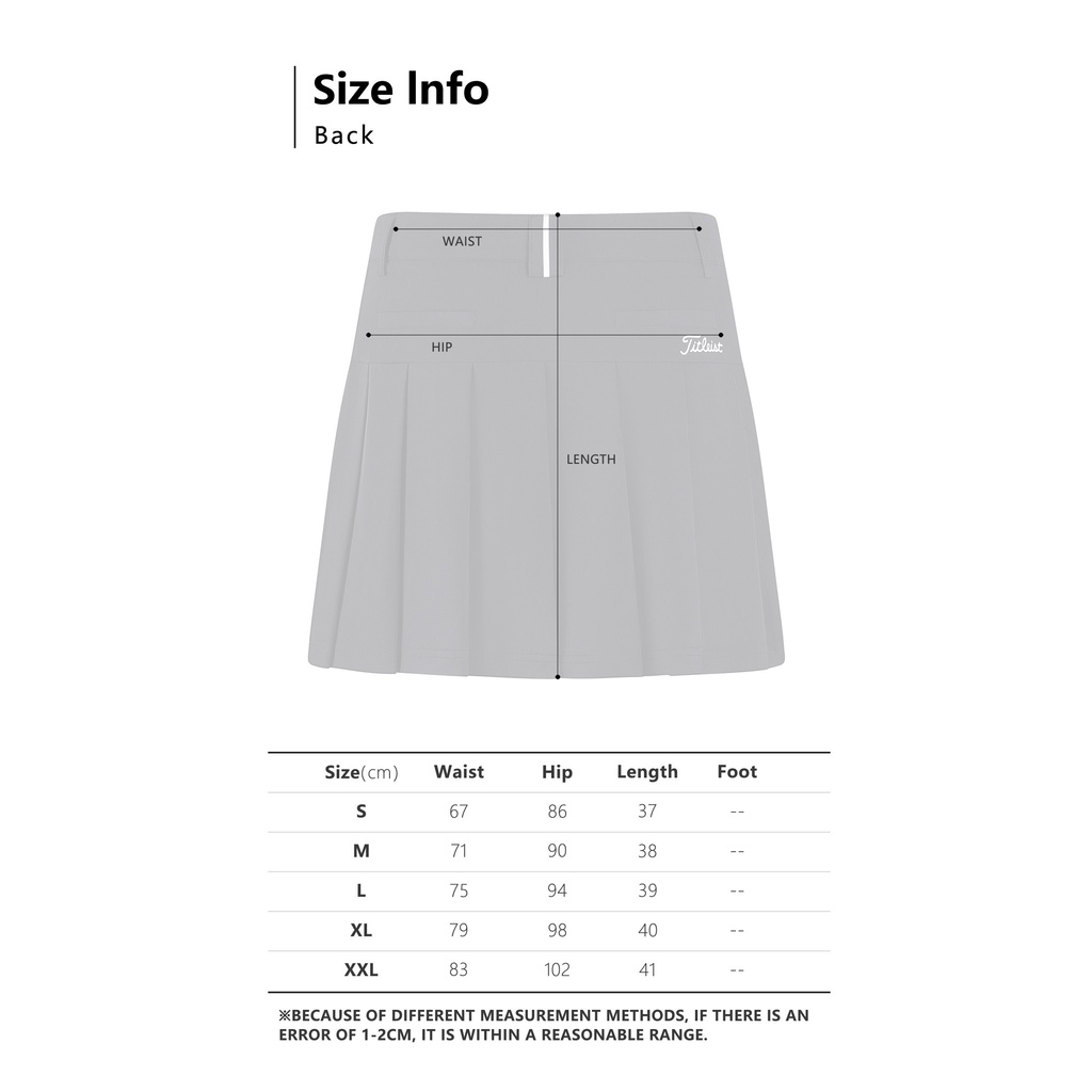 Tit Chân Váy Xếp Ly Thoáng Khí Nhanh Khô Phong Cách Mới Chơi golf hakama cg2b