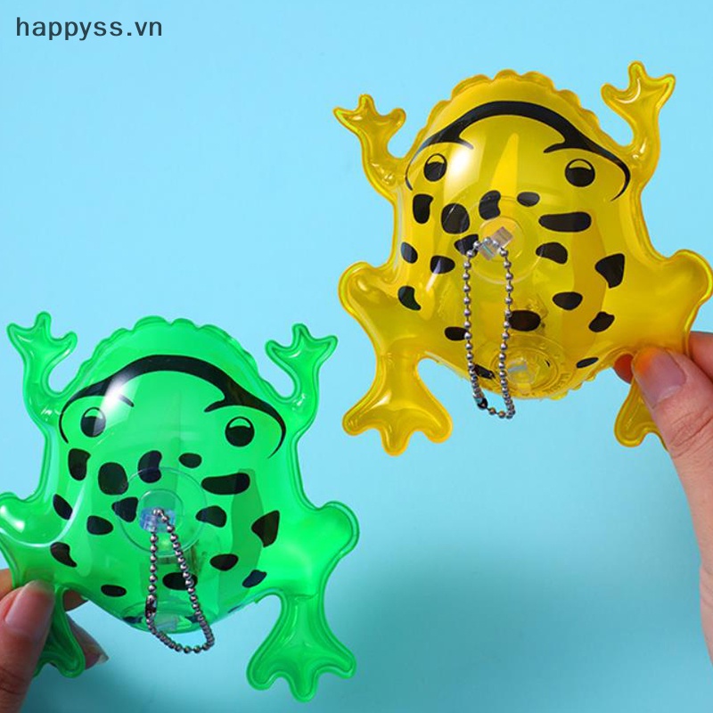 Móc Khóa Bơm Hơi Hình Ếch Xanh Phát Sáng Vui Nhộn vn