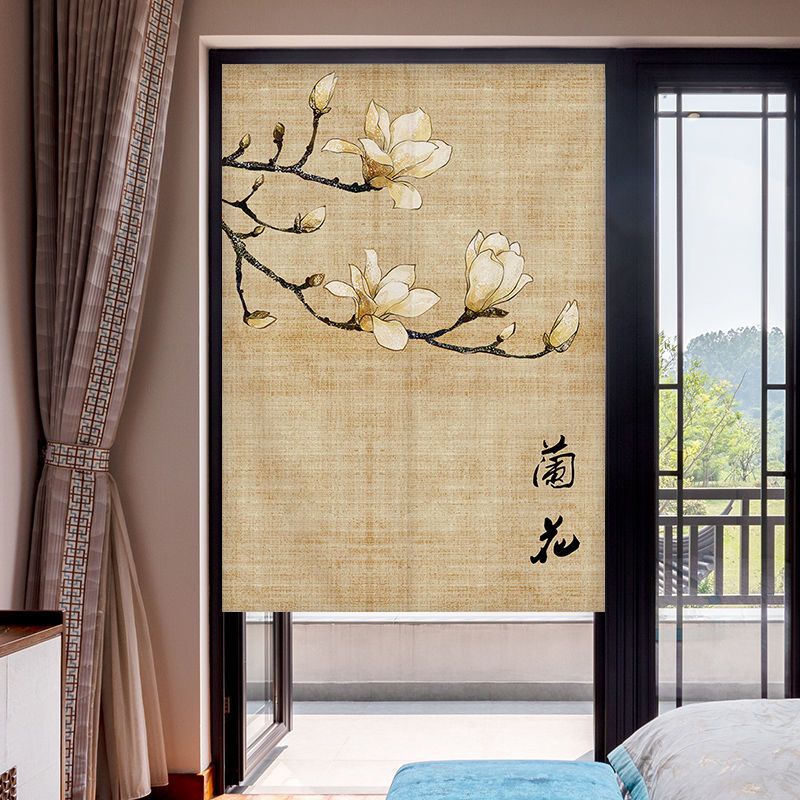 Rèm Cửa Ngắn Phong Cách Trung Hoa Cổ Điển Không Cần Khoan Lỗ Cho Phòng Khách / Phòng Ngủ