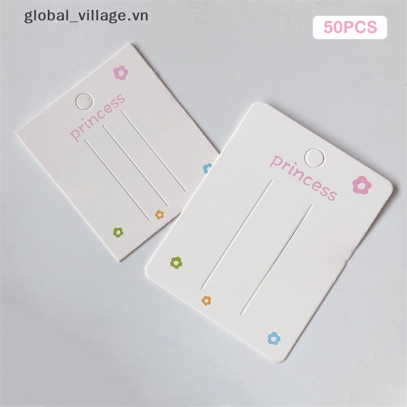 Set 50 Thẻ Kẹp Tóc Trưng Bày Trang Sức Thời Trang