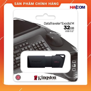 Thiết bị lưu trữ USB Kingston DataTraveler Exodia M DTXM , màu đen bảo hành 5 năm