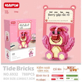 Lego bộ đồ chơi lắp ráp hình gấu trúc cho bé