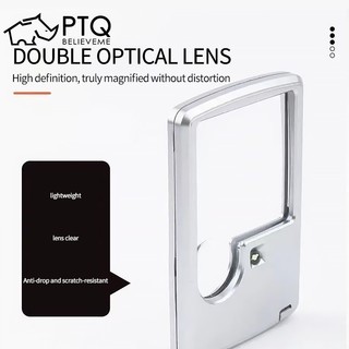 Kính lúp đọc sách phóng đại có đèn led tiện dụng