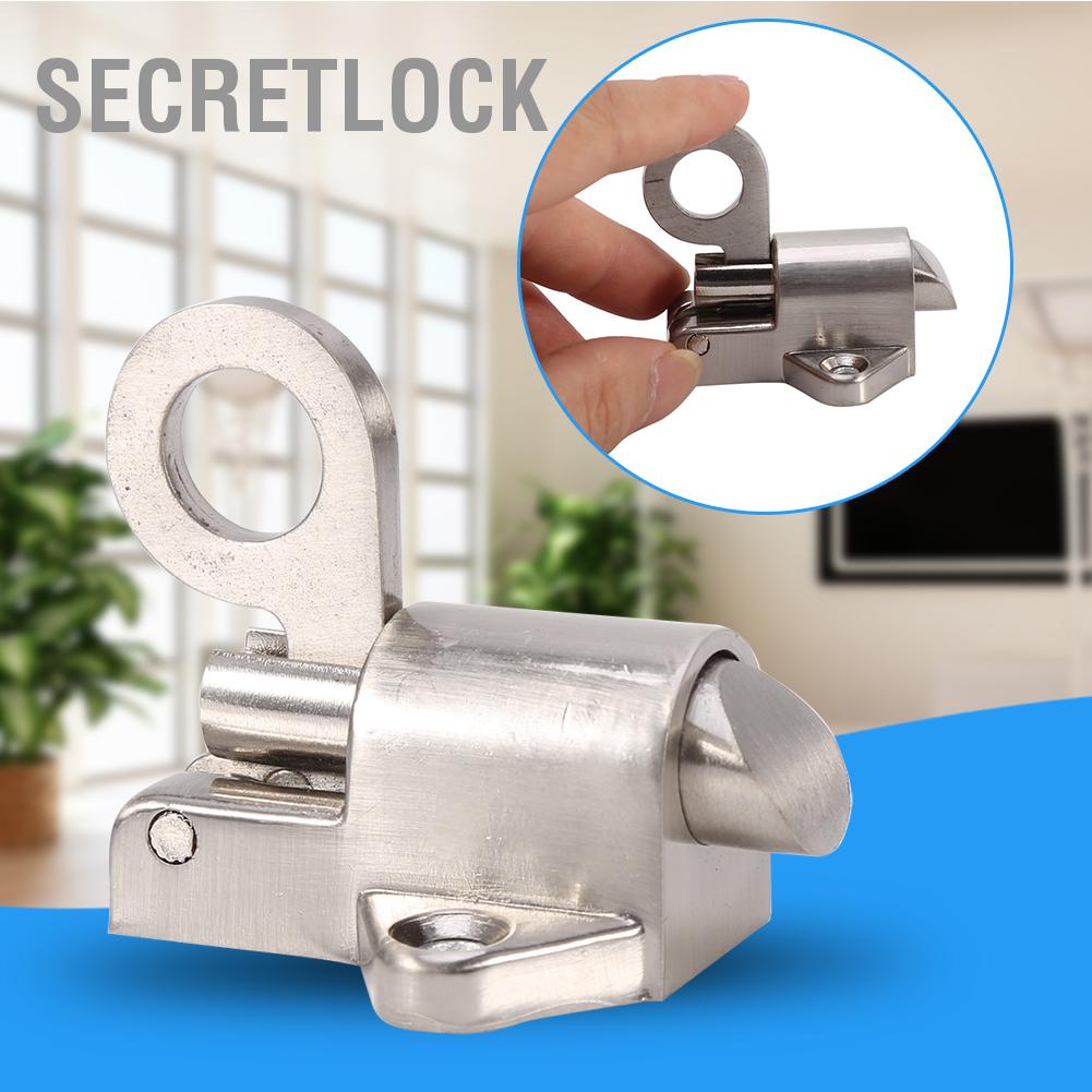 SecretLock Cửa sổ Cổng an ninh Vòng kéo Lò xo Bounce chốt cửa Khóa nhôm