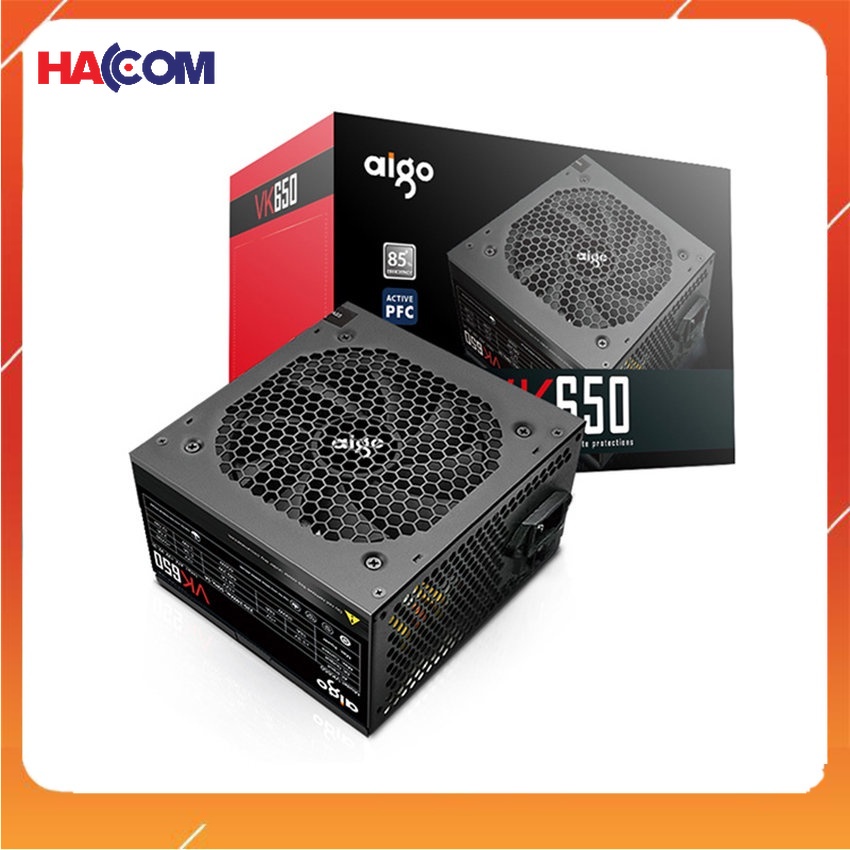 Nguồn máy tính AIGO VK650 - 650W Thiết kế chắc chắn, cứng cáp