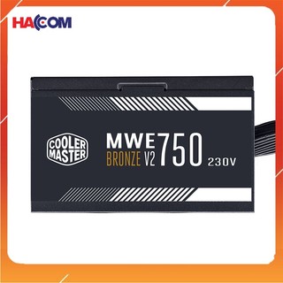 Nguồn máy tính cooler master mwe v2 230v 750 750w plus bronze bền bỉ, tin cậy và an toàn