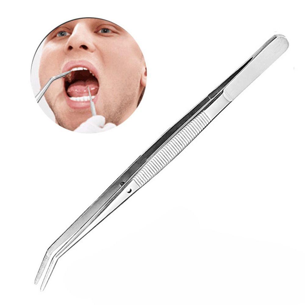 WUWOWU 1 Nhíp Đầu Cong 6.1 "Bằng Thép Không Gỉ Màu Bạc Dùng Sửa Chữa Dụng Cụ Làm Vườn
