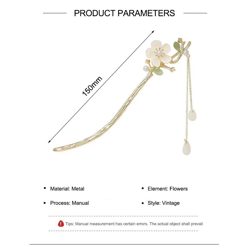 🌸🌸Kẹp Tóc Kim Loại Hình Hoa Đính Ngọc Trai Giả Thời Trang Mùa Hè 2023