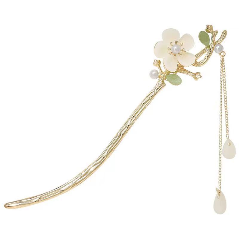 🌸🌸Kẹp Tóc Kim Loại Hình Hoa Đính Ngọc Trai Giả Thời Trang Mùa Hè 2023