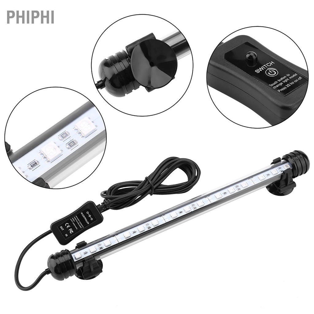 PHIPHI Có hàng sẵn Đèn LED bể cá dày chịu nhiệt Ánh sáng trang trí hồ 110 ~ 240V