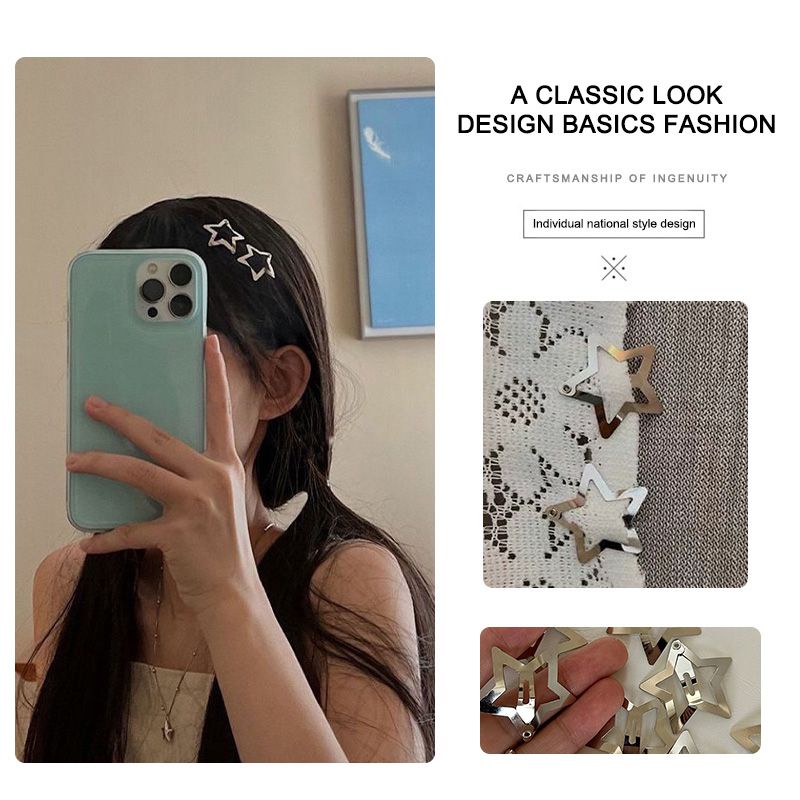 Kẹp Tóc BB Hình Bướm Kim Loại Dễ Thương Ngọt Ngào Cho Nữ