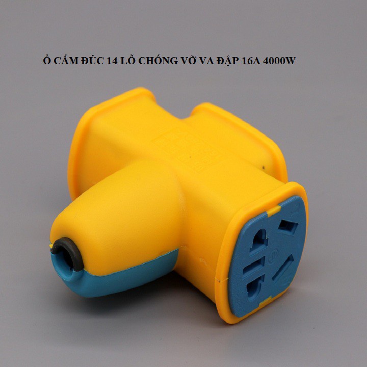 Ổ Cắm Điện Đúc Nguyên Khối Chống Va Đập Công Suất 10 - 16A 250V Siêu Bền