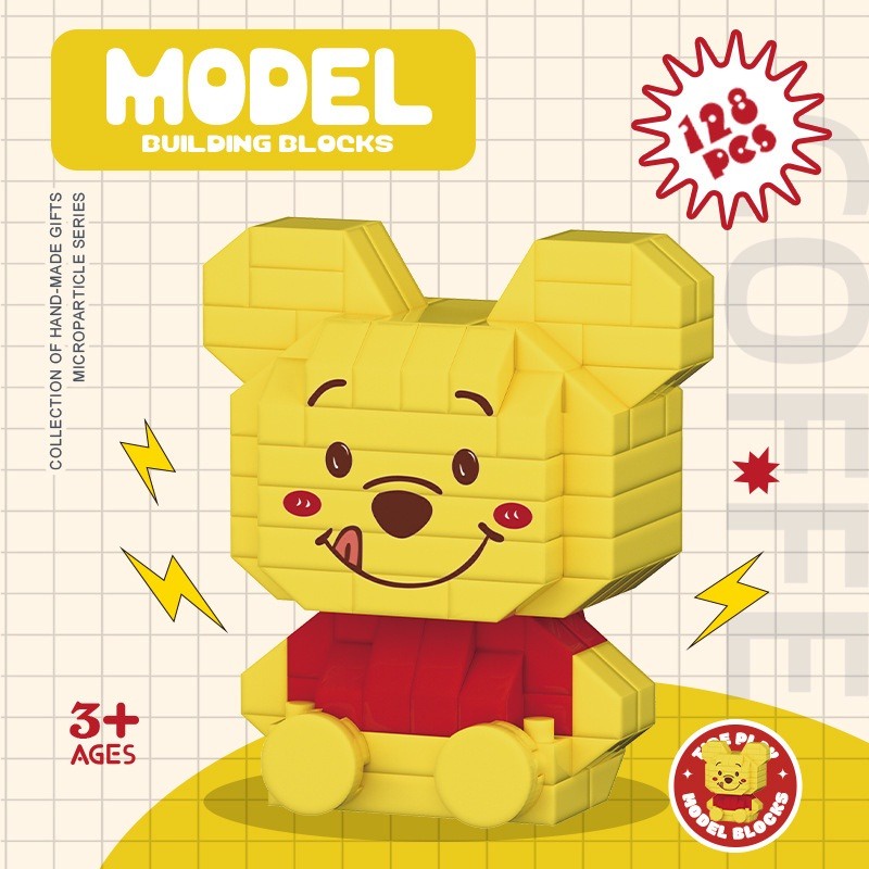 Bộ Đồ Chơi Lắp Ráp Hình Gấu Trúc Cho Bé