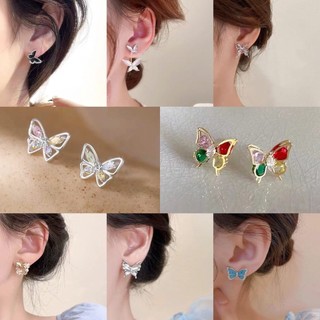 Đôi bông tai hình con bướm nạm đá