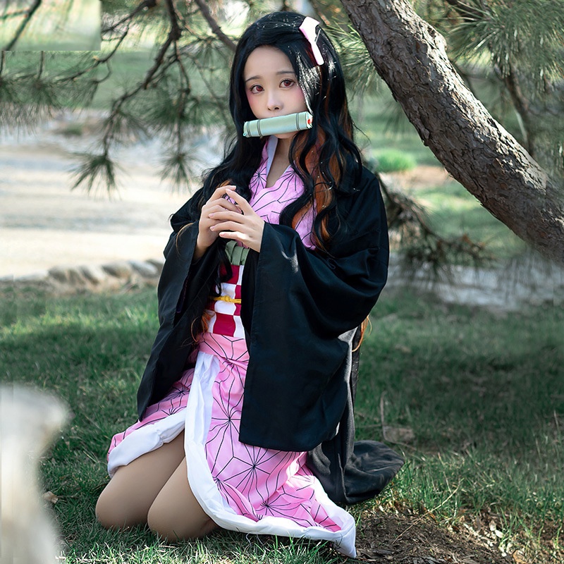 Trang Phục Hóa Trang Nhân Vật kamado nezuko kimetsu no yaiba Trong Phim Hoạt Hình demon Slayer