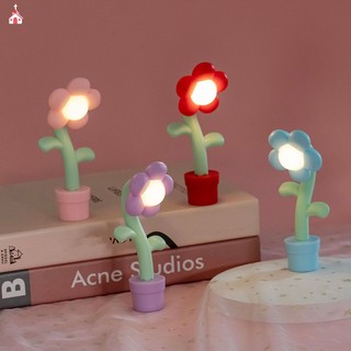 Đèn ngủ led mini hình bông hoa dễ thương dùng trang trí nhà búp bê