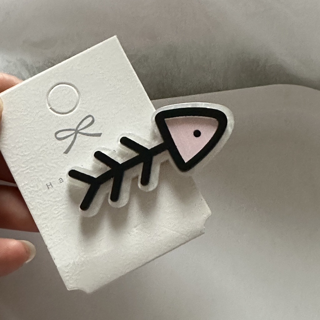 Hoạt Hình Kẹp Tóc Hình Cá Bằng acrylic Cho Bé Gái