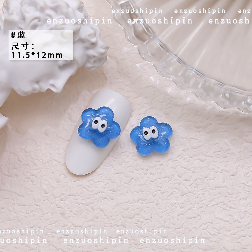 Phụ Kiện resin resin Hình Ngôi Sao Đám Mây Trái Tim Ngôi Sao Năm Cánh Hoạt Hình 3d dopamine diy