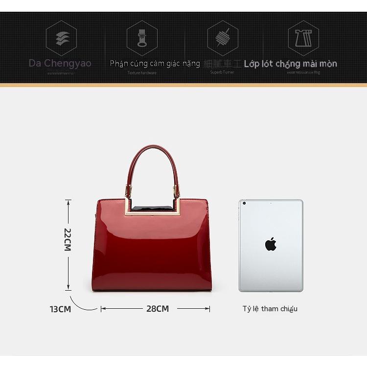 Túi Xách Tay Bằng Da Thời Trang Đơn Giản Dành Cho Phụ Nữ Trung Niên