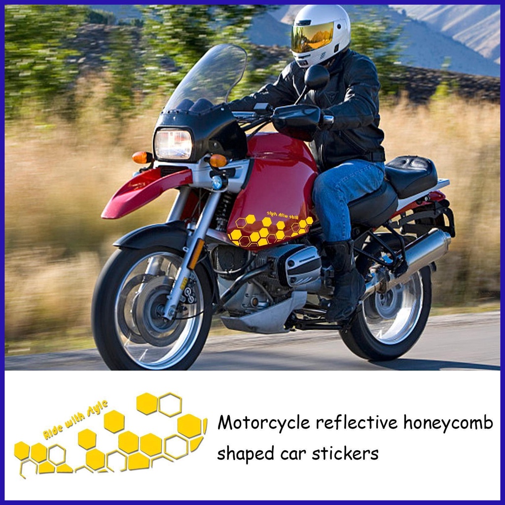 Đề Can Tổ Ong Phản Quang Dán Trang Trí Bên Ngoài Xe Hơi / Xe Máy
