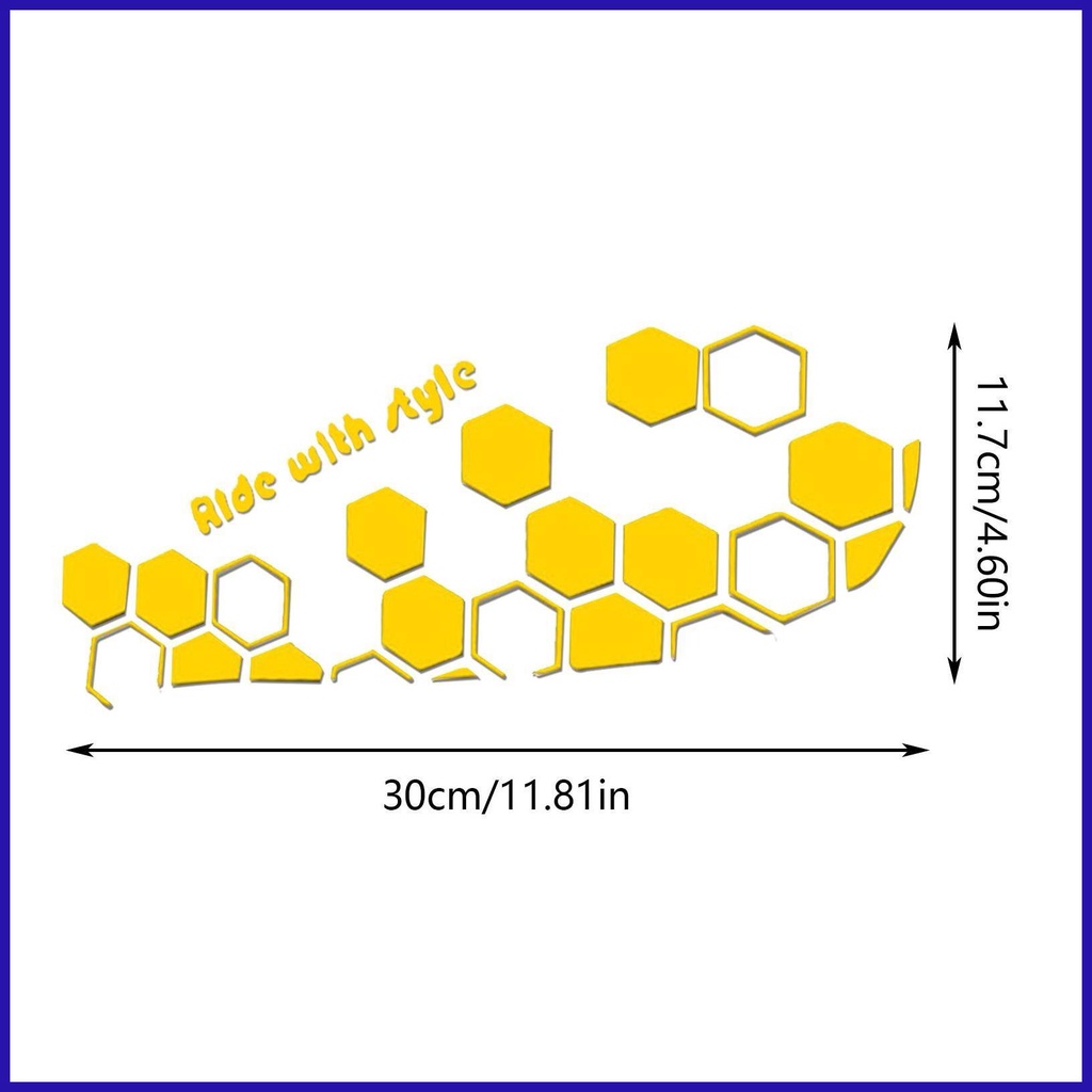 Đề Can Tổ Ong Phản Quang Dán Trang Trí Bên Ngoài Xe Hơi / Xe Máy