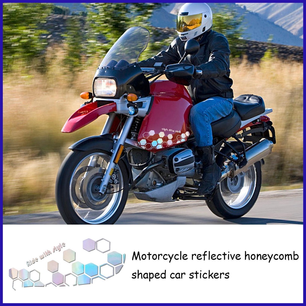 Đề Can Tổ Ong Phản Quang Dán Trang Trí Bên Ngoài Xe Hơi / Xe Máy