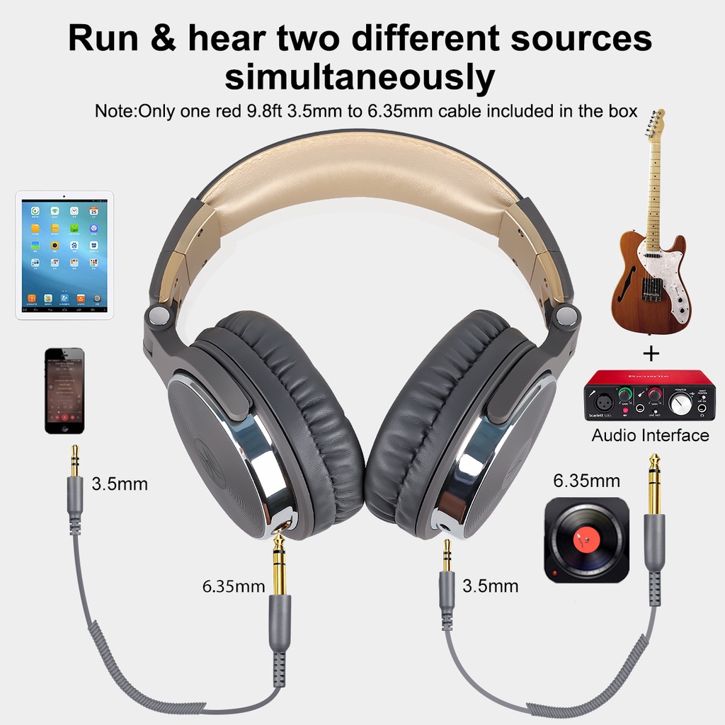 Sprise Tai Nghe Chụp Tai bluetooth Có Dây Chuyên Nghiệp Chống Tiếng Ồn Thích Hợp Để Hát Ghi Âm