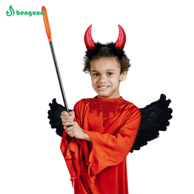 Bộ Cánh Thiên Thần Ác Quỷ Màu Đen Hóa Trang halloween Cho Bé
