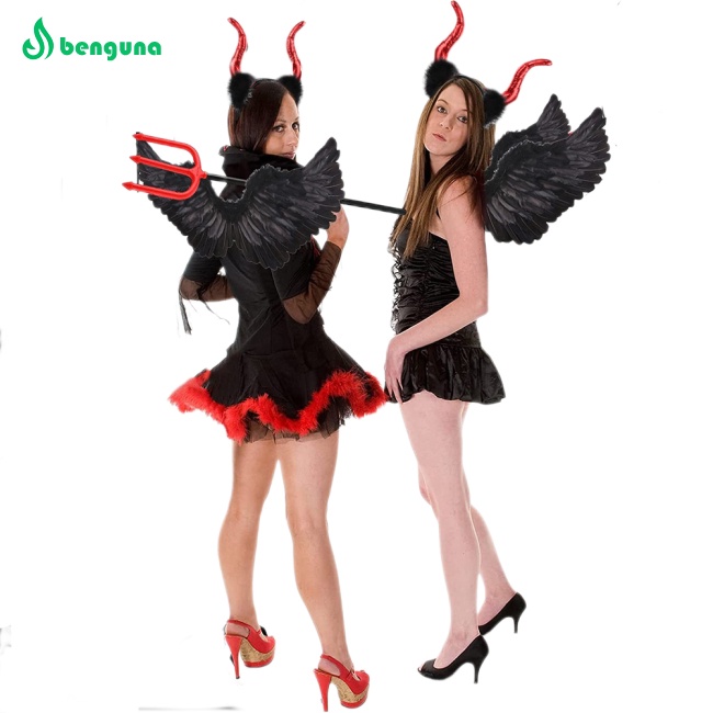 Bộ Cánh Thiên Thần Ác Quỷ Màu Đen Hóa Trang halloween Cho Bé