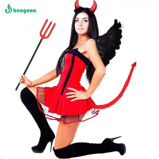 Bộ Cánh Thiên Thần Ác Quỷ Màu Đen Hóa Trang halloween Cho Bé