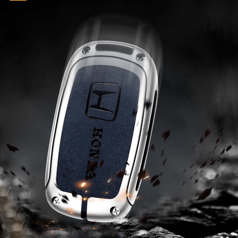 Vỏ Da + Hợp Kim Kẽm Trong Suốt Bảo Vệ Chìa Khóa Xe Hơi honda hrv 2022 2023