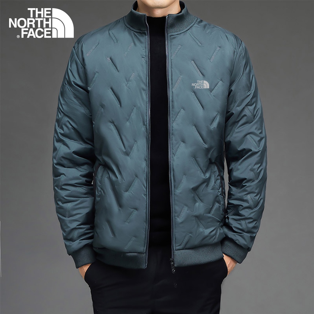 Áo khoác lông cừu nam The North Face Đệm mùa đông dày dặn Áo khoác nam trung niên cổ đứng Áo khoác len cừu mùa đông