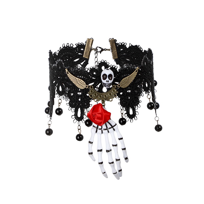 Sq3 Băng Đô Cài Tóc Hình Đầu Lâu Trang Trí halloween