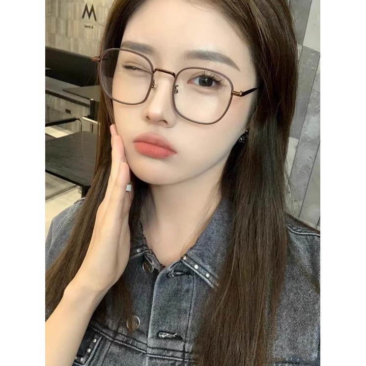 Kính Tròng Tròn Chống Bức Xạ Ánh Sáng Xanh Thời Trang Đường Phố Dễ Thương Cho Máy Tính