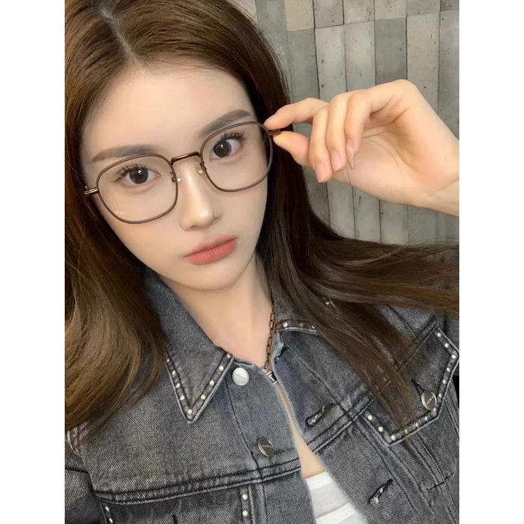 Kính Tròng Tròn Chống Bức Xạ Ánh Sáng Xanh Thời Trang Đường Phố Dễ Thương Cho Máy Tính