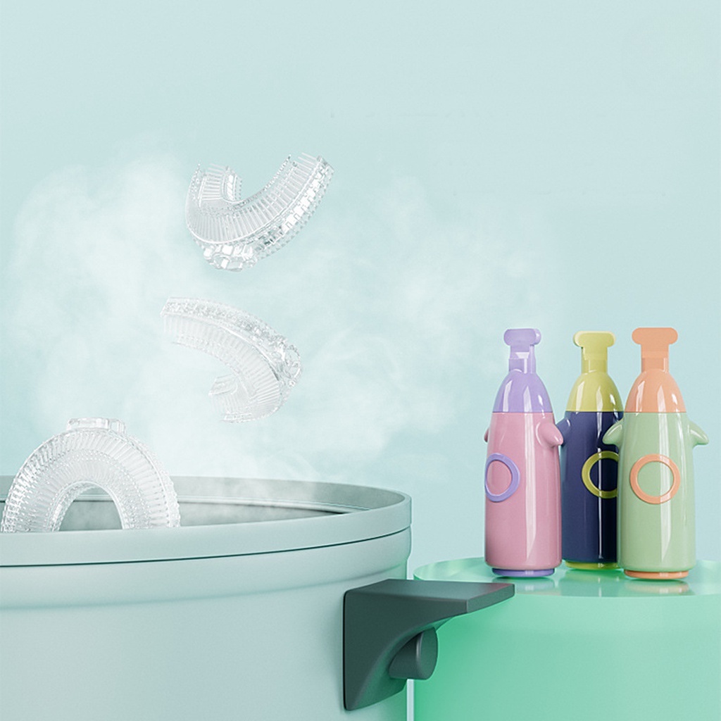 Bàn chải đánh răng cho bé chữ U silicon 1 - 12 tuổi