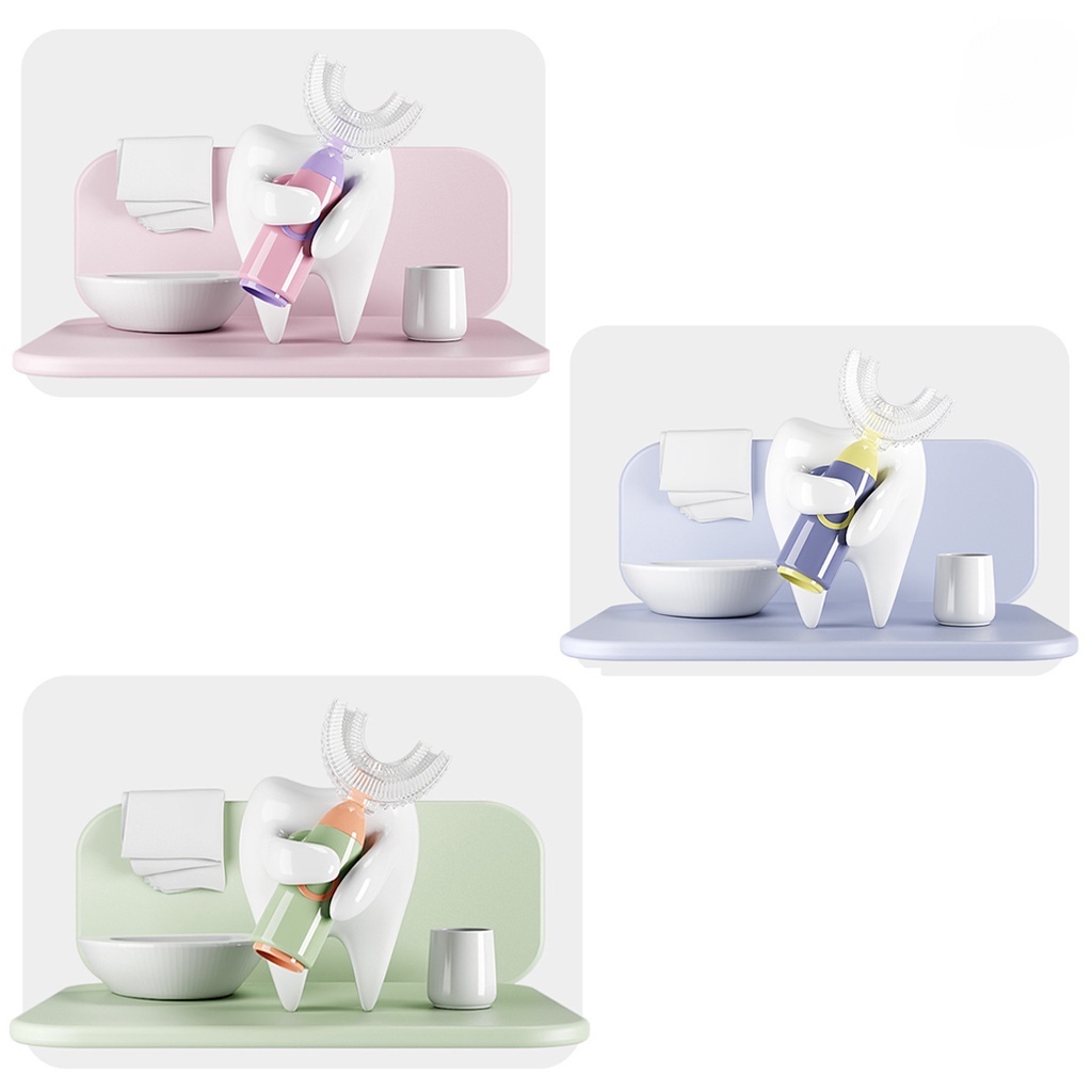 Bàn chải đánh răng cho bé chữ U silicon 1 - 12 tuổi