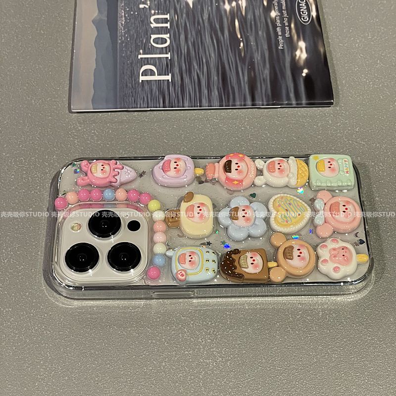 Ốp Điện Thoại epoxy Chống Rơi Họa Tiết Ba Chiều Cho Iphone 14promax 13 11 14pro 13pro 14